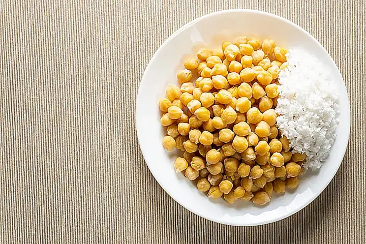 Cornteos y garbanzos