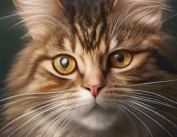   The image should depict cats with a wide range of symptoms of intestinal diseases, including diarrhea, vomiting, abdominal pain, and lethargy.