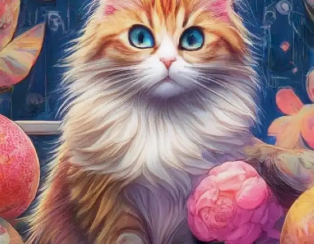 The image should display a stylish and playful cat magazine, with vibrant colors and captivating illustrations.