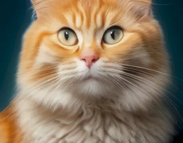 image of a healthy cat with a clear and vibrant coat.