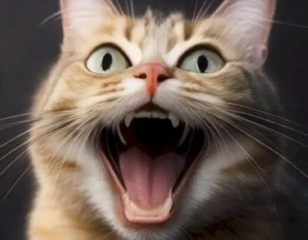 image of a healthy cat with a clear and happy expression.