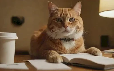 Un gato juguetón con necesidades numeradas