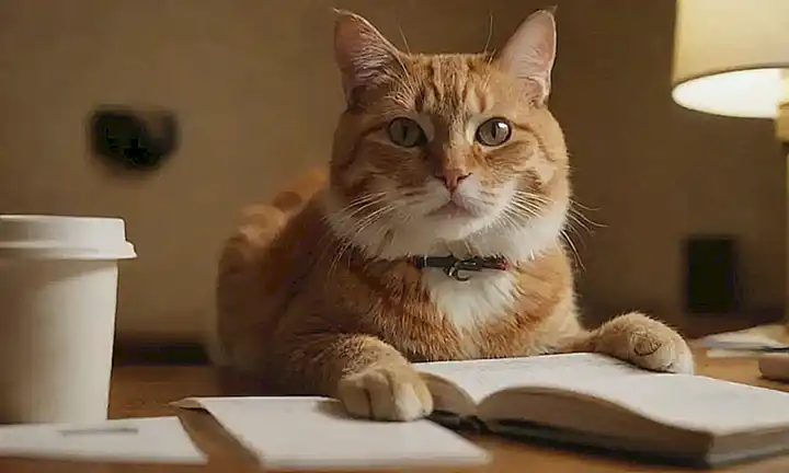 Un gato juguetón con necesidades numeradas