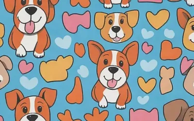 Papel de pared con perros