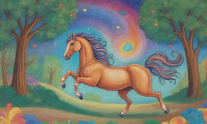 Un universo de colores con patadas, caballos y bosques exuberantes