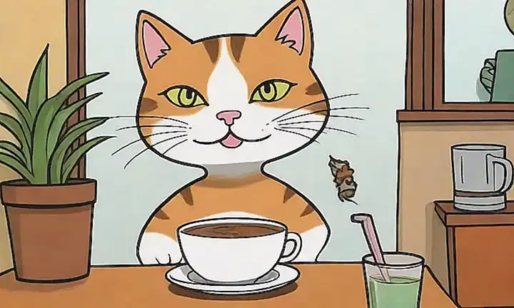 El café molido es muy fuerte y perdura por mucho tiempo, ¡cuidado los gatos! (Translation: )The ground coffee is very strong and lingers for a long time, watch out for the cats! )