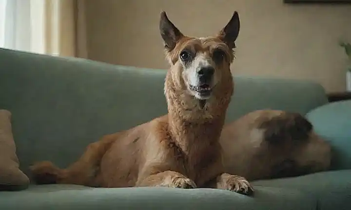 El perro moviéndose inquieto en la sofa revela un conflicto interno