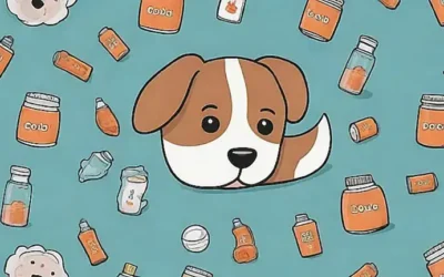 Illustration de perros con consejos para resfriado en fondos de pantalla