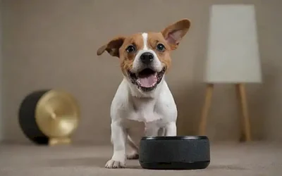 Un perro ladrando