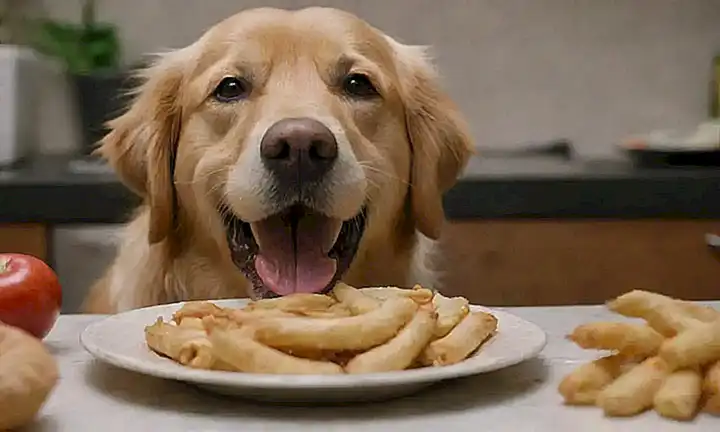 Un perro labrador feliz y un apetito insaciable.   ❤️     