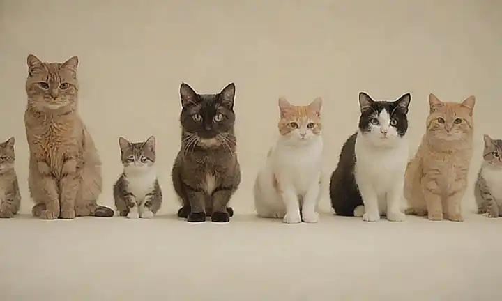 Una imagen estilizada de felinos con iconos borrados para enfermedades transmínticas