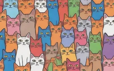 Gatos de colores