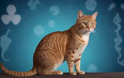 Un gato con enfermedad renal ilustrado con información sobre síntomas