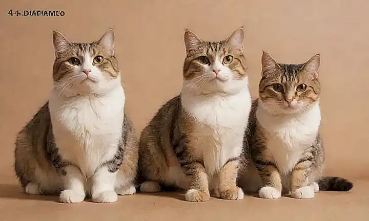 Un dibujo de gatos ronroneando frente a una imagen de 4.Ejercicio Diario con texto