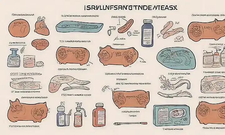 Un gráfico de salud muestra síntomas y opciones de tratamiento para la enfermedad renal felina