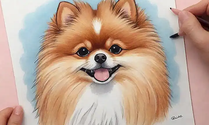 **Estos perritos adorables requieren cuidado y son muy juguetones con la pelusa.** (These cute pups require care and are very playful with their fluffiness.)**Alternatively:****Los pomeranos son perros encantadores de pelaje esponjoso