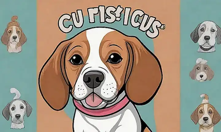 Un retrato de beagle con curiosidades y una cara de cachorro. ¡Facts divertidos!