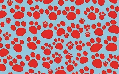 Un patrón abstracto de huellas de patas