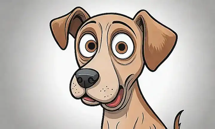 Canina asustada con un aroma sospechoso