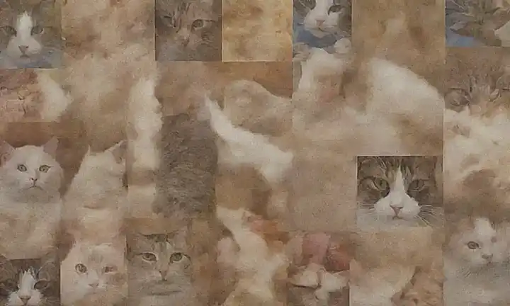 Collage de gatos con datos olfativos
