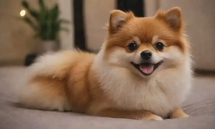 Los mini pomeranios son adorables y llenos de alegria.    (The mini Pomeranians are adorable and full of joy.)