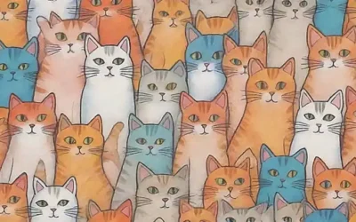 Gatos vibrantes