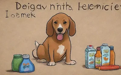 Cuidado de la picazón canina: soluciones naturales con ilustraciones divertidas en tela texturizada