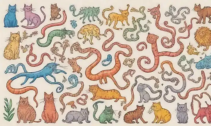 Animales salvajes en la página: ilustraciones, síntomas, transmisión y tratamiento natural de los gusanos del tracto digestivo y gatos