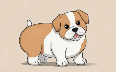 El perro de barriga gansa necesita atención médica urgente. (The bloated dog needs urgent medical attention.)