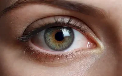 Imagen de ojos nítida con título e ilustración paso a paso