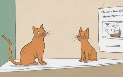 Guía de remedios naturales con un gato y solución para insectos en la pared. **Translation:** Guide of natural remedies with a cat and insect removal solution on the wall. Let me know if you need to shorten it any further or change the wording!