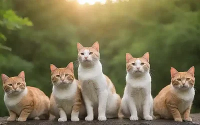 ¡Tapwies de gatitos ronroneando con paisajes de naturaleza!