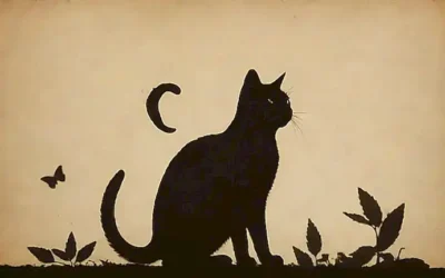 Se trata de una silueta de gato