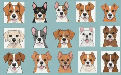 Un álbum con formato de libro con razas caninas de diferentes lugares