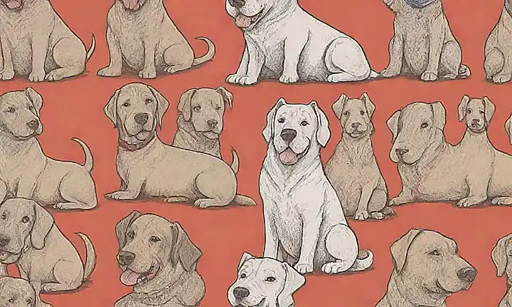 Un diseño de perro para una publicación alemana sobre secretos