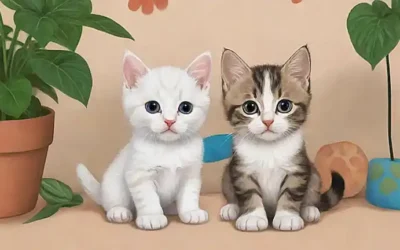 Dos gatitos adorables