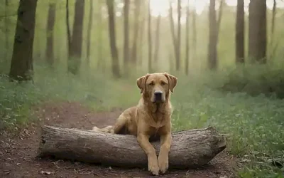 La naturaleza calma es buena para los perros y no requiere medicación