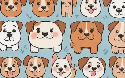 El espacio presenta caras de perritas adorables