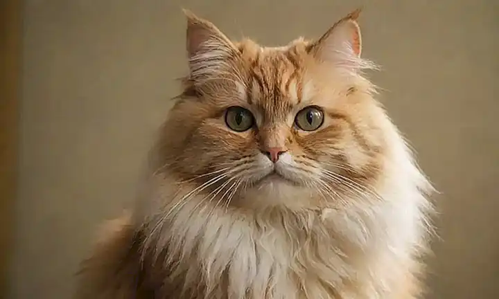 El gato esponjoso, imágenes de alivio y alivio