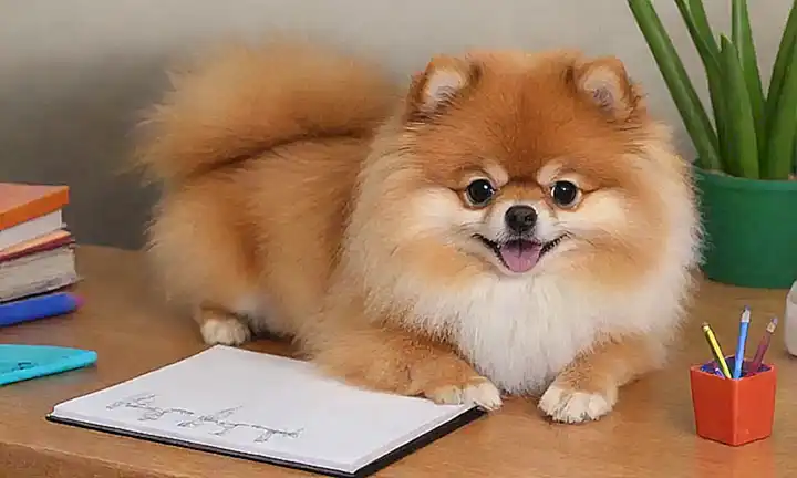 Los pomeranianos aman aprender e entrenar, ¡que los haga sentir acogidos!        Let me know if youd like more examples.  