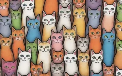 Imágenes de gatos vibrantes