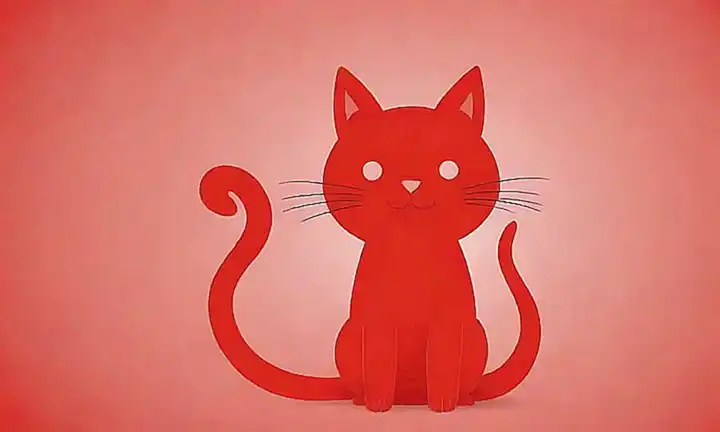 La imagen muestra un felino contra un fondo rojo con información de salud.  (The image shows a feline against a red background with health information.)