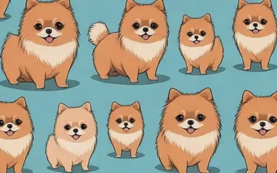 Pomerania cuidado y estilo en este wallpaper