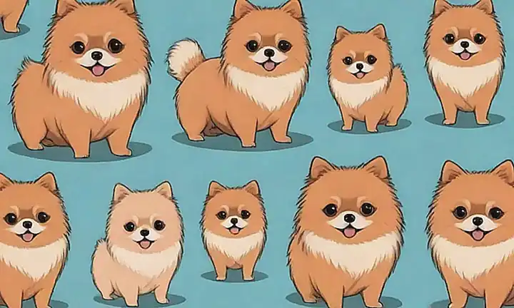 Pomerania cuidado y estilo en este wallpaper