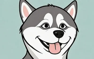 Foto de perro husky siberiano