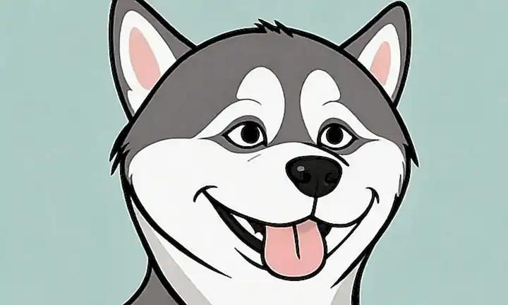 Foto de perro husky siberiano