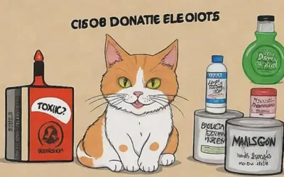 Productos tóxicos para gatos: síntomas de intoxicación