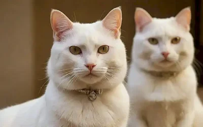 Los gatos blancos