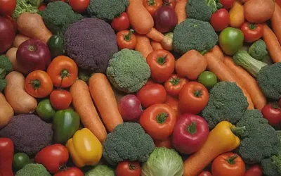 Decoración de paredes con verduras