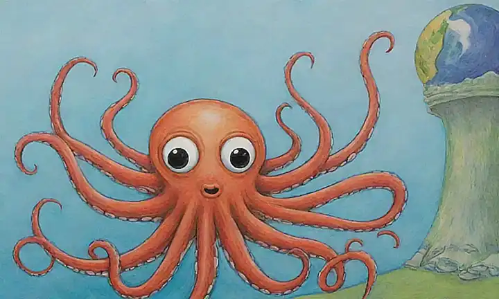 Un óleo con cara de pulpo sugiere predicciones